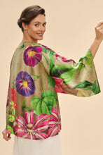 Load image into Gallery viewer, Oversized Botanicals Kimono Jacket Slate
