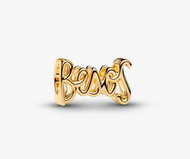 PANDORA Besos Script Charm - 14k Gold Plated