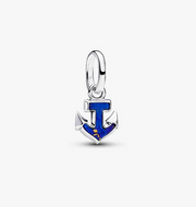PANDORA Blue Anchor Mini Dangle Charm