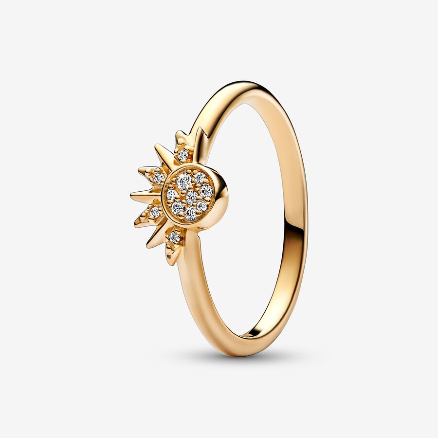 PANDORA Celestial Sparkling Sun Ring - Gold