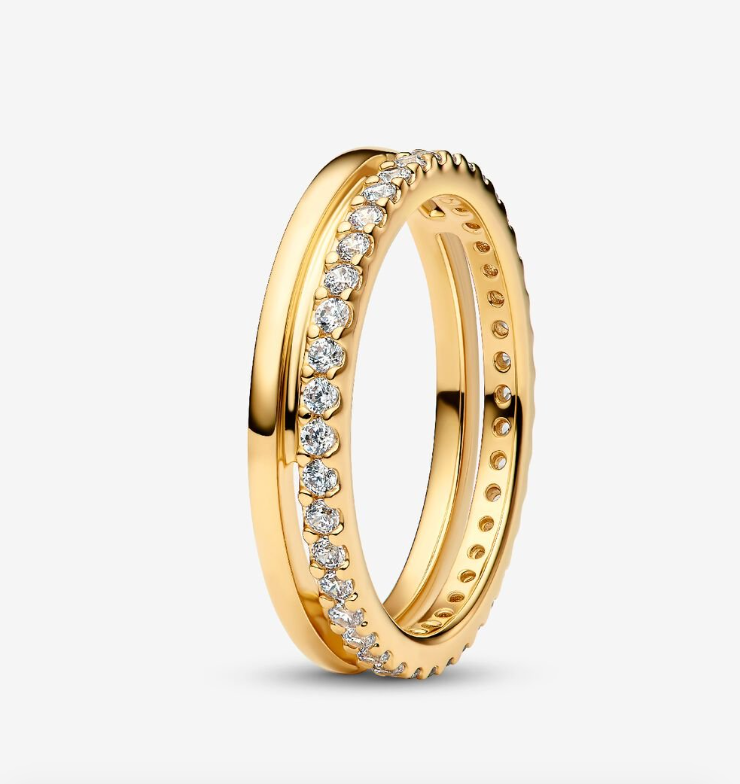 PANDORA Double Band Ring - Gold