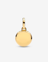 Load image into Gallery viewer, PANDORA Green Engravable Mini Medallion Charm - 14k Gold
