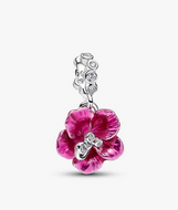 PANDORA Hibiscus Dangle Charm