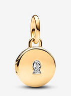 PANDORA Openable & Engravable Love Locket Dangle Charm - Gold