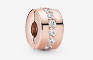 PANDORA Sparkling Row Spacer Charm - Rose Gold