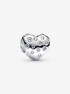 PANDORA Sterling Silver Lab-grown Diamond Heart Charm