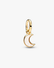 Load image into Gallery viewer, PANDORA White Crescent Moon Mini Dangle Charm

