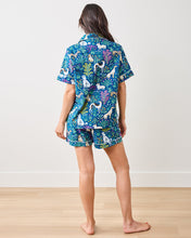 Load image into Gallery viewer, Full-length backview of Printfresh Must Love Dogs PJ Short Set in indigo

