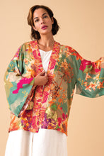 Load image into Gallery viewer, Birds and Blooms Kimono Jacket - Sage
