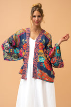 Load image into Gallery viewer, Vintage Floral Kimono Jacket - Ink
