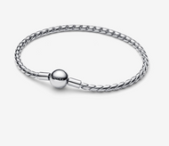 Pandora Round Clasp Wing Chain Bracelet - Silver