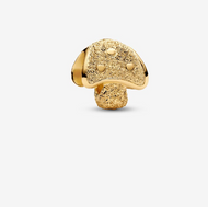 Pandora Textured Mushroom Mini Charm 14k Gold