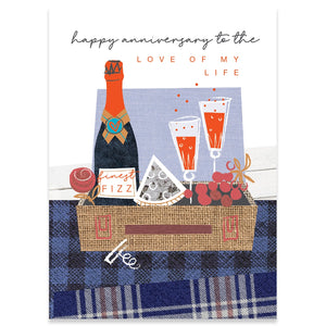 Picnic Basket Anniversary Card