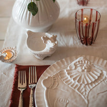 Load image into Gallery viewer, Vietri Pietra Natale Figural Deer Condiment Bowl on a holiday table
