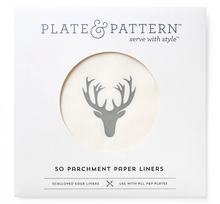 Load image into Gallery viewer, Plate &amp; Pattern Oh Deer Plate Liners - 50pk
