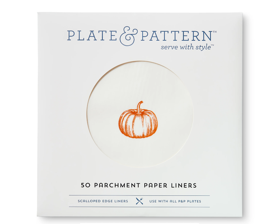 Plate & Pattern Pumpkin Spice Plate Liners