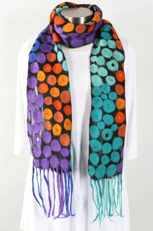 Pomegranate Moon Polka Dot Scarf