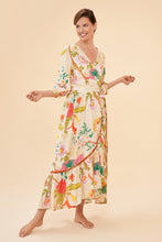 Load image into Gallery viewer, Tropical Flora &amp; Fauna Dress, Coconut
