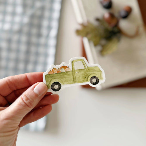 Pumpkin Truck Sticker