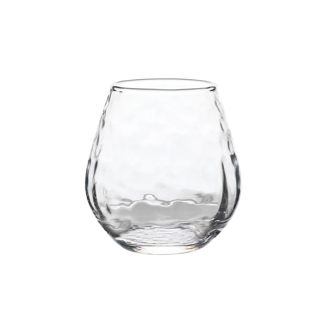Juliska Puro Stemless Red Wine Glass Clear