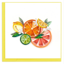 Load image into Gallery viewer, Quilled Citrus Art Greeting Card
