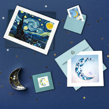 Load image into Gallery viewer, Variety of cards quilled with the moon
