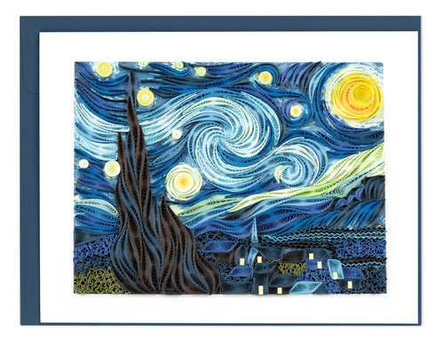 Quilled Starry Night image