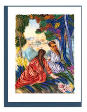 Load image into Gallery viewer, Quilled Artist Series In the Meadow, Renoir Greeting Card
