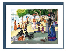 Load image into Gallery viewer, Quilled Artist Series A Sunday Afternoon on the Island of La Grande Jatte, Seurat Greeting Card
