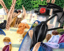 Load image into Gallery viewer, Quilled Artist Series A Sunday Afternoon on the Island of La Grande Jatte, Seurat Greeting Card
