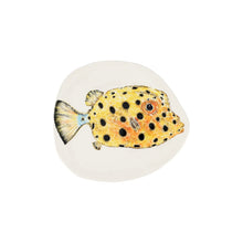Load image into Gallery viewer, Vietri Reef Box Fish Small Round Platter
