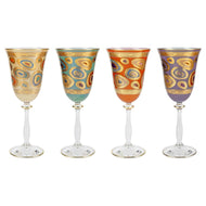 Vietri Regalia Assorted Wine Glasses - Assorted - Set of 4