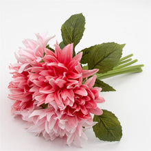 Load image into Gallery viewer, Real Touch 12 Inch Dahlia Bundle - 6 Stems
