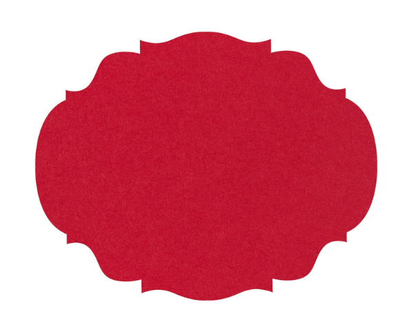 Red French Frame Placemats