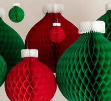 Load image into Gallery viewer, Hester &amp; Cook Red Honeycomb Large Classic Ornament
