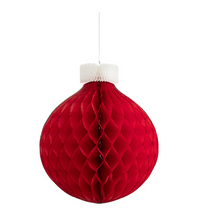Load image into Gallery viewer, Hester &amp; Cook Red Honeycomb Medium Classic Ornament
