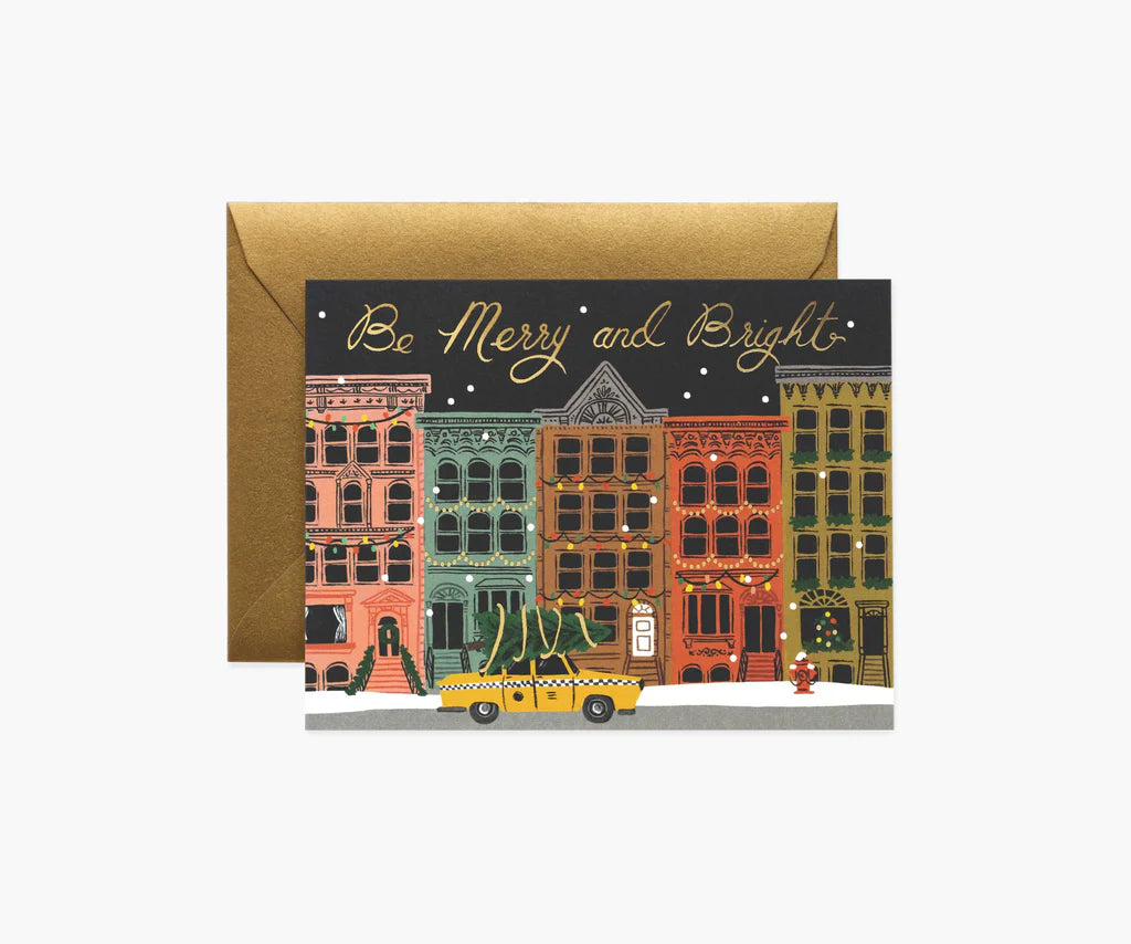 Rifle Paper City Holiday Greeting Card