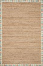 Load image into Gallery viewer, Rifle Paper Costa Mughal Rose Natural/Cream Jute Rug 2&#39;-3&quot; x 3&#39;-9&quot;
