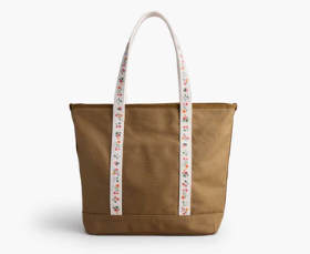 Rifle Paper Ditsy Dahlia Canvas Carry All