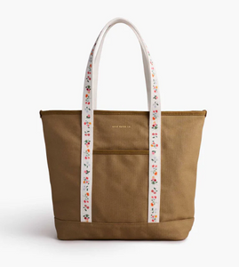 Rifle Paper Ditsy Dahlia Canvas Carry All