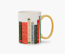 Load image into Gallery viewer, Rifle Paper Festive Book Club Porcelain Mug
