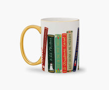 Load image into Gallery viewer, Rifle Paper Festive Book Club Porcelain Mug
