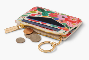 Rifle Paper Garden Party Key Ring Card Case