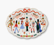 Rifle Paper Nutcracker Large Porcelain Serving Platter