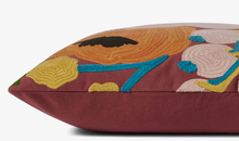 Load image into Gallery viewer, Rifle Paper Red/Multi Embroidered Pillow
