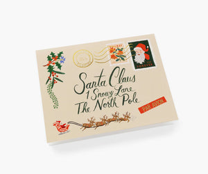 Rifle Paper Santa Letter Card