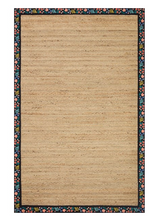 Load image into Gallery viewer, Rifle Paper Wildwood Natural/Black Jute Rug 2&#39;-3&quot; x 3&#39;-9&quot;
