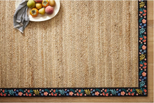 Load image into Gallery viewer, Rifle Paper Wildwood Natural/Black Jute Rug 2&#39;-3&quot; x 3&#39;-9&quot;

