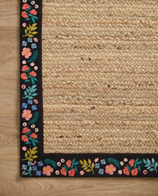 Load image into Gallery viewer, Rifle Paper Wildwood Natural/Black Jute Rug 2&#39;-3&quot; x 3&#39;-9&quot;
