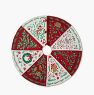 Rifle Paper Christmastide Embroidered Tree Skirt